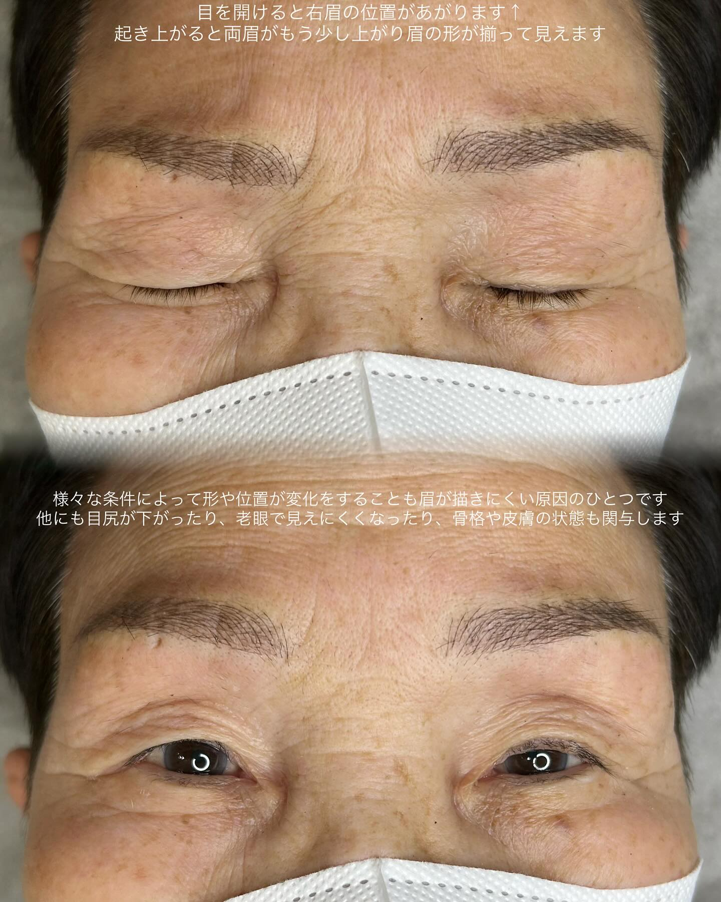 毛並み眉、3D眉